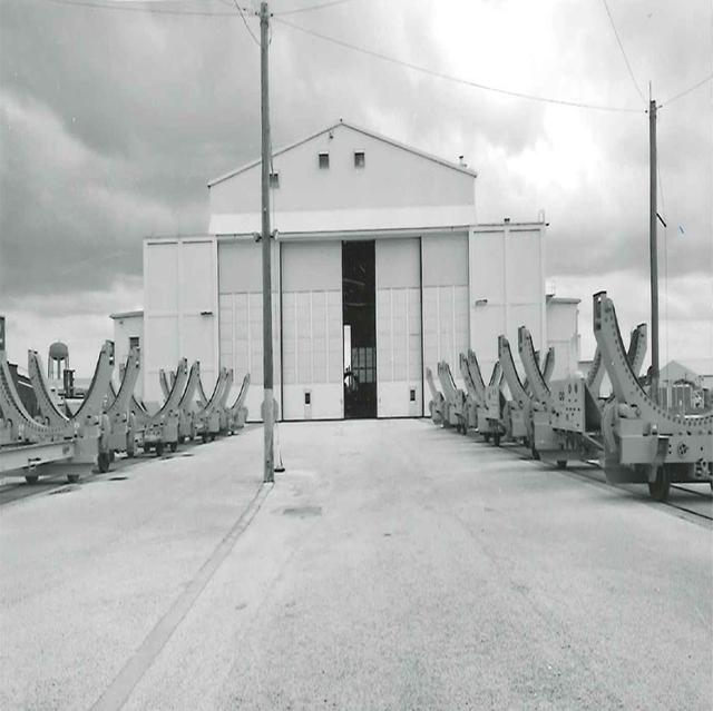 Exterior view of the Space Station Processing Facility