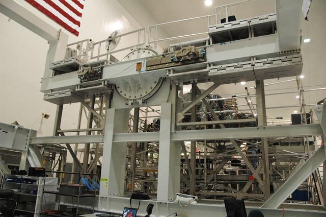 Interior view of the Space Station Processing Facility