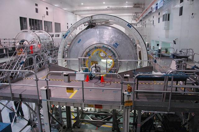 Interior view of the Space Station Processing Facility