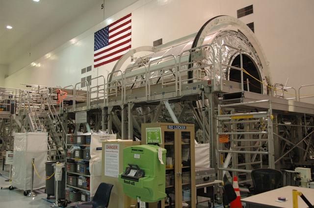 Interior view of the Space Station Processing Facility