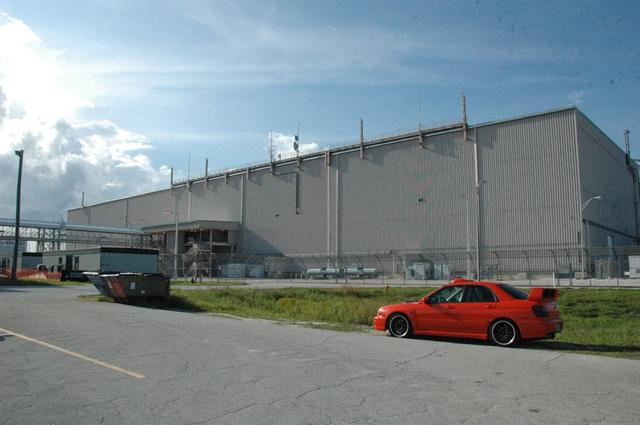 Exterior view of the Space Station Processing Facility