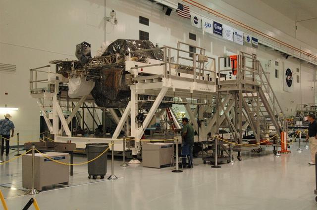 Interior view of the Space Station Processing Facility