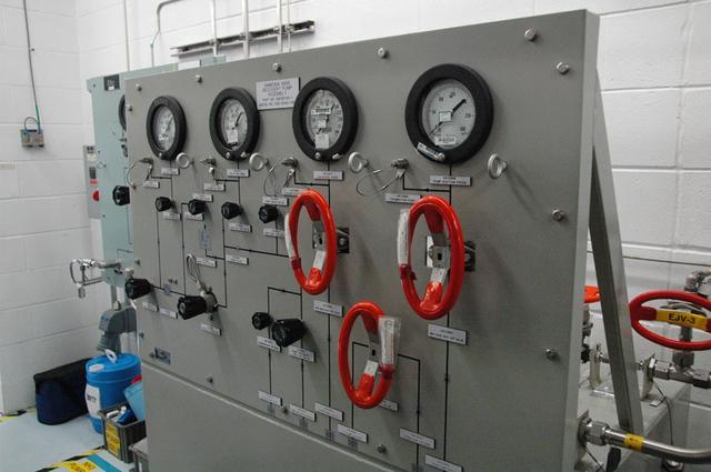 Interior view of the Space Station Processing Facility