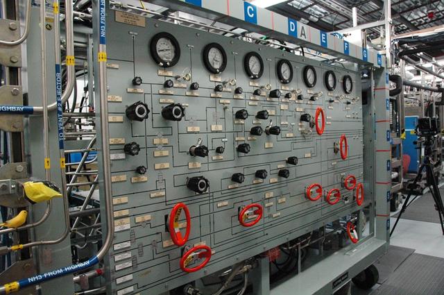 Interior view of the Space Station Processing Facility