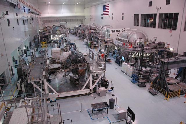Interior view of the Space Station Processing Facility
