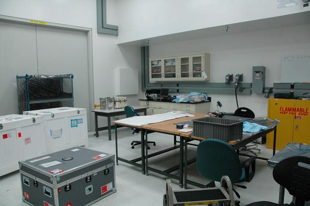 Interior view of the Space Station Processing Facility