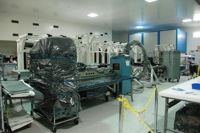 Interior view of the Space Station Processing Facility