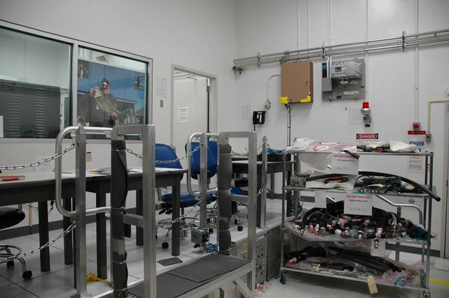 Interior view of the Space Station Processing Facility