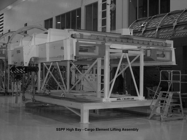 Interior view of the Space Station Processing Facility