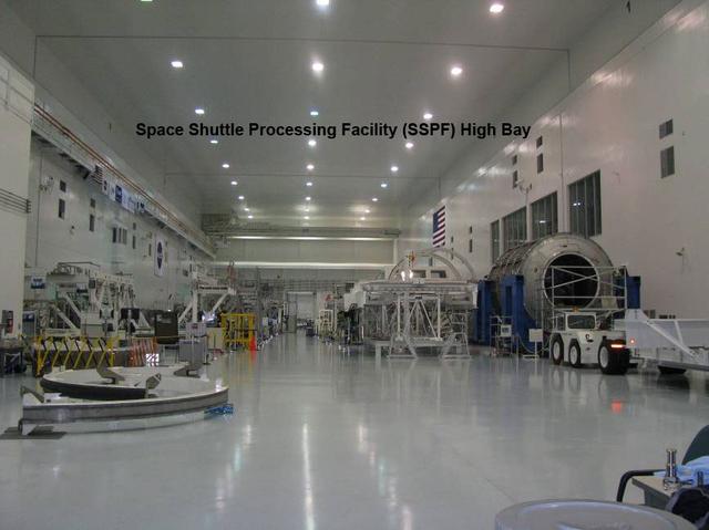 Interior view of the Space Station Processing Facility