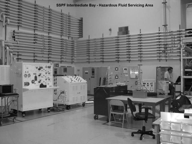 Interior view of the Space Station Processing Facility