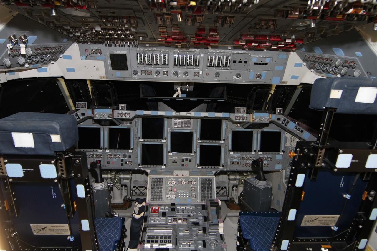 CAPE CANAVERAL, Fla. – In Orbiter Processing Facility-2 at NASA’s Kennedy Space Center in Florida, the consoles on space shuttle Endeavour’s flight deck have gone dark after the shuttle is powered down for the final time.    Endeavour is being prepared for public display at the California Science Center in Los Angeles. Its ferry flight to California is targeted for mid-September. Endeavour was the last space shuttle added to NASA’s orbiter fleet. Over the course of its 19-year career, Endeavour spent 299 days in space during 25 missions. For more information, visit http://www.nasa.gov/transition.  Photo credit: NASA/Ben Smegelsky
