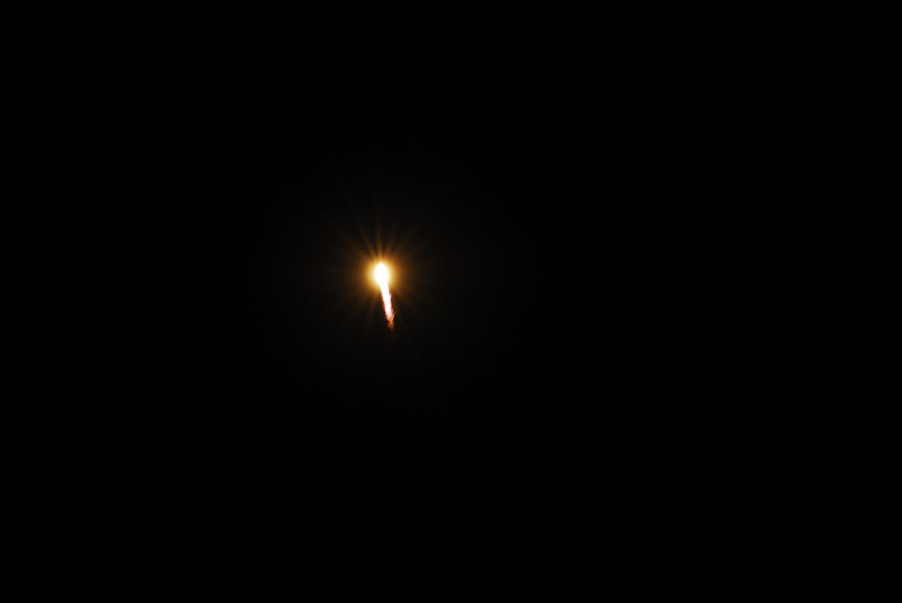 CAPE CANAVERAL, Fla. – The SpaceX Dragon capsule, powered by nine Merlin engines on the Falcon 9 rocket, soars into orbit at 3:44 a.m. EDT, leaving Space Launch Complex-40 on Cape Canaveral Air Force Station in Florida behind.     The launch is the company's second demonstration test flight for NASA's Commercial Orbital Transportation Services, or COTS, Program. During the flight, the Dragon will conduct a series of check-out procedures to test and prove its systems, including rendezvous and berthing with the International Space Station.  If the capsule performs as planned, the cargo and experiments it is carrying will be transferred to the station. The cargo includes food, water and provisions for the station’s Expedition crews, such as clothing, batteries and computer equipment. Under COTS, NASA has partnered with two aerospace companies to deliver cargo to the station. For more information, visit http://www.nasa.gov/spacex.  Photo credit: NASA/Alan Ault