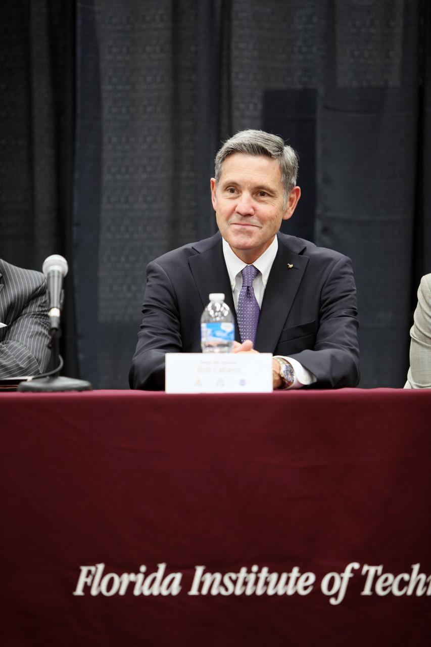 MELBOURNE, Fla. – NASA Kennedy Space Center Director Bob Cabana participates in the opening ceremonies for the International Space University's 25th annual Space Studies Program session at the Florida Institute of Technology in Melbourne, Fla.      The nine-week intensive course is designed for post-graduate university students and professionals during the summer. The program is hosted by a different country each year, providing a unique educational experience for participants from around the globe. NASA Kennedy Space Center and Florida Tech are co-hosting this year's event which runs from June 4 to Aug. 3. This year, there are about 125 participants representing 31 countries. For more information, visit http://www.isunet.edu.  Photo credit: NASA/Dimitri Gerondidakis
