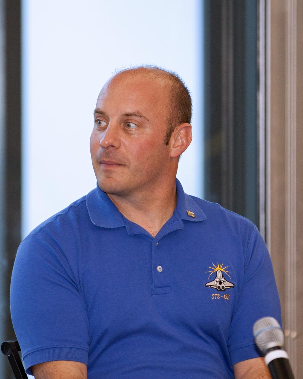 CAPE CANAVERAL, Fla. – Current and former NASA and international astronauts spoke to participants of the International Space University on the future of human spaceflight during a panel discussion at the Kennedy Space Center Visitor Complex in Florida. Participating in the discussion is Garrett Reisman, senior engineer with SpaceX and former NASA astronaut.    The International Space University is a nine-week intensive course designed for post-graduate university students and professionals during the summer. The program is hosted by a different country each year, providing a unique educational experience for participants from around the world. NASA Kennedy Space Center and the Florida Institute of Technology in Melbourne, Fla., are co-hosting this year’s event which runs from June 4 to Aug. 3. There are about 125 participants representing 31 countries. For more information, visit http://www.isunet.edu. Photo credit: NASA/Kim Shiflett