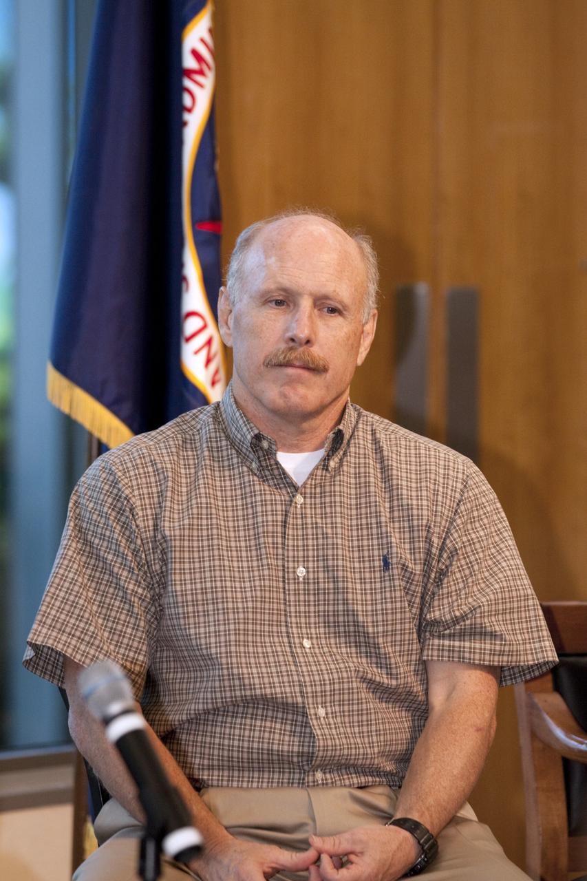 CAPE CANAVERAL, Fla. – Current and former NASA and international astronauts spoke to participants of the International Space University on the future of human spaceflight during a panel discussion at the Kennedy Space Center Visitor Complex in Florida. Participating in the discussion is Ken Bowersox, former NASA astronaut.    The International Space University is a nine-week intensive course designed for post-graduate university students and professionals during the summer. The program is hosted by a different country each year, providing a unique educational experience for participants from around the world. NASA Kennedy Space Center and the Florida Institute of Technology in Melbourne, Fla., are co-hosting this year’s event which runs from June 4 to Aug. 3. There are about 125 participants representing 31 countries. For more information, visit http://www.isunet.edu. Photo credit: NASA/Kim Shiflett