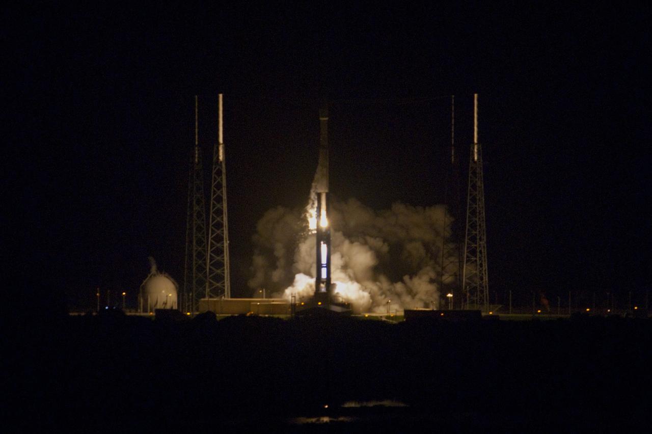 CAPE CANAVERAL, Fla. – Exhaust clouds billow across the pad at Space Launch Complex 41 on Cape Canaveral Air Force Station in Florida as the United Launch Alliance Atlas V rocket carrying NASA's Radiation Belt Storm Probes, or RBSP, lifts off at 4:05 a.m. EDT. RBSP will explore changes in Earth's space environment caused by the sun -- known as "space weather" -- that can disable satellites, create power-grid failures and disrupt GPS service. The mission also will provide data on the fundamental radiation and particle acceleration processes throughout the universe. For more information on RBSP, visit http://www.nasa.gov/rbsp. Photo credit: NASA/Gianni Woods