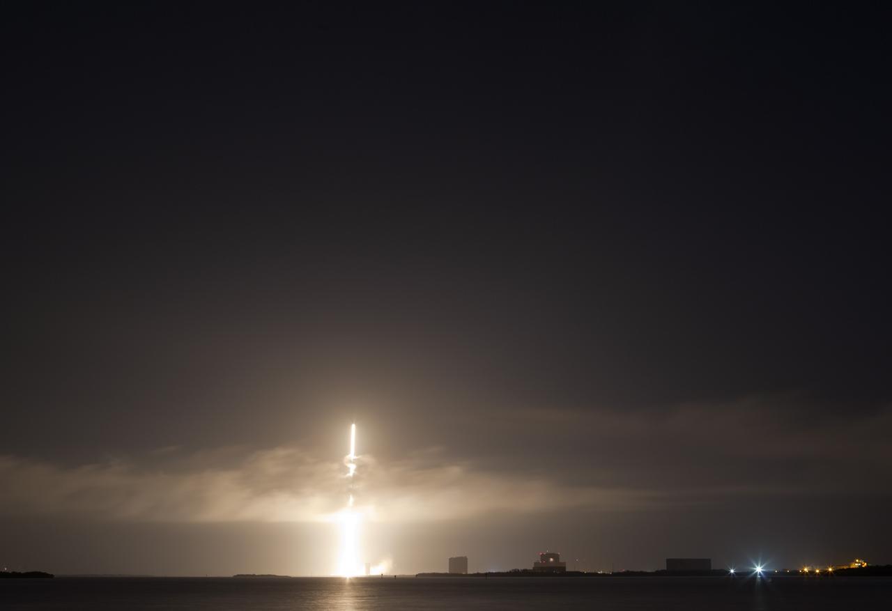 CAPE CANAVERAL, Fla. – The United Launch Alliance Atlas V rocket carrying NASA's Radiation Belt Storm Probes, or RBSP, rises through the clouds over Space Launch Complex 41 on Cape Canaveral Air Force Station in Florida following liftoff at 4:05 a.m. EDT. RBSP will explore changes in Earth's space environment caused by the sun -- known as "space weather" -- that can disable satellites, create power-grid failures and disrupt GPS service. The mission also will provide data on the fundamental radiation and particle acceleration processes throughout the universe. For more information on RBSP, visit http://www.nasa.gov/rbsp. Photo credit: NASA/Ben Smegelsky and Gary Thompson