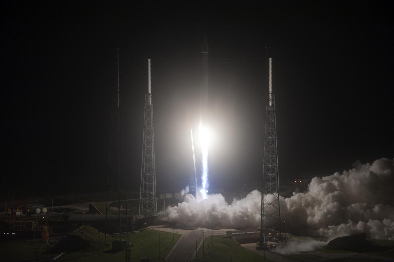 CAPE CANAVERAL, Fla. – The United Launch Alliance Atlas V rocket carrying NASA's Radiation Belt Storm Probes, or RBSP, lifted off Space Launch Complex 41 on Cape Canaveral Air Force Station in Florida at 4:05 a.m. EDT. RBSP will explore changes in Earth's space environment caused by the sun -- known as "space weather" -- that can disable satellites, create power-grid failures and disrupt GPS service. The mission also will provide data on the fundamental radiation and particle acceleration processes throughout the universe. For more information on RBSP, visit http://www.nasa.gov/rbsp. Photo credit: NASA/Tony Gray and Robert Murray