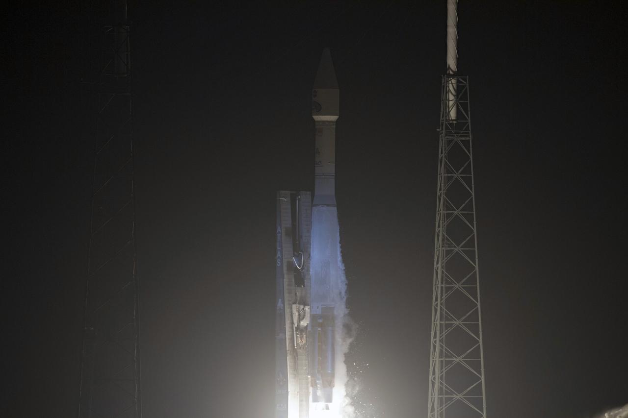 CAPE CANAVERAL, Fla. - The United Launch Alliance Atlas V rocket carrying NASA's Radiation Belt Storm Probes, or RBSP, lifted off Space Launch Complex 41 on Cape Canaveral Air Force Station in Florida at 4:05 a.m. EDT. RBSP will explore changes in Earth's space environment caused by the sun -- known as "space weather" -- that can disable satellites, create power-grid failures and disrupt GPS service. The mission also will provide data on the fundamental radiation and particle acceleration processes throughout the universe. For more information on RBSP, visit http://www.nasa.gov/rbsp. Photo credit: NASA/Rusty Backer