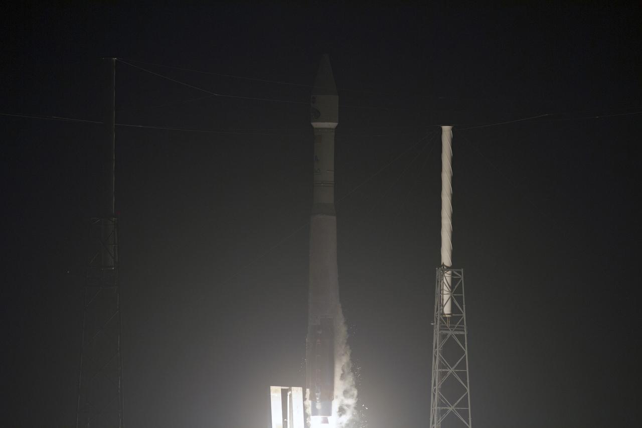 CAPE CANAVERAL, Fla. - The United Launch Alliance Atlas V rocket carrying NASA's Radiation Belt Storm Probes, or RBSP, lifted off Space Launch Complex 41 on Cape Canaveral Air Force Station in Florida at 4:05 a.m. EDT. RBSP will explore changes in Earth's space environment caused by the sun -- known as "space weather" -- that can disable satellites, create power-grid failures and disrupt GPS service. The mission also will provide data on the fundamental radiation and particle acceleration processes throughout the universe. For more information on RBSP, visit http://www.nasa.gov/rbsp. Photo credit: NASA/Rusty Backer
