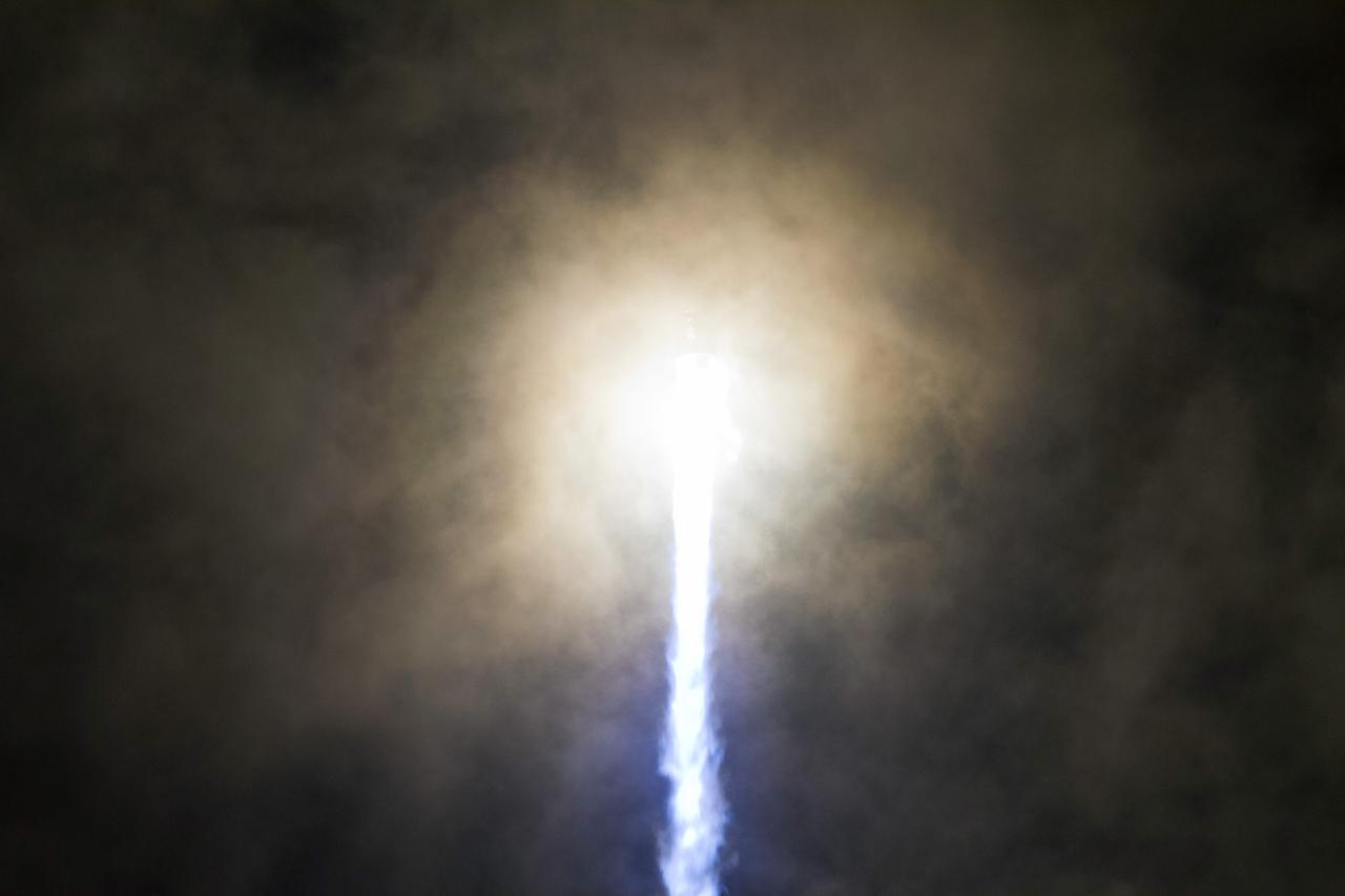 CAPE CANAVERAL, Fla. - With its engines burning bright against the late night sky, the United Launch Alliance Atlas V rocket carrying NASA's Radiation Belt Storm Probes, or RBSP, travels upward after lifting off Space Launch Complex 41 on Cape Canaveral Air Force Station in Florida at 4:05 a.m. EDT. RBSP will explore changes in Earth's space environment caused by the sun -- known as "space weather" -- that can disable satellites, create power-grid failures and disrupt GPS service. The mission also will provide data on the fundamental radiation and particle acceleration processes throughout the universe. For more information on RBSP, visit http://www.nasa.gov/rbsp. Photo credit: NASA/Rusty Backer