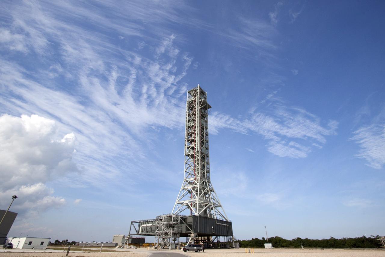 CAPE CANAVERAL, Fla. -- At NASA's Kennedy Space Center in Florida, the mobile launcher is being prepared to support the space agency's Space Launch System heavy-lift rocket and Orion spacecraft. NASA's Ground Systems Development and Operations Program is leading the 20-year life-extension project for the crawler. A pair of behemoth machines called crawler-transporters has carried the load of taking rockets and spacecraft to the launch pad for more than 40 years at NASA’s Kennedy Space Center in Florida. Each the size of a baseball infield and powered by locomotive and large electrical power generator engines, the crawler-transporters will stand ready to keep up the work for the next generation of launch vehicles projects to lift astronauts into space. For more information, visit http://www.nasa.gov/exploration/systems/ground/index.html Photo credit: NASA/Jim Grossmann