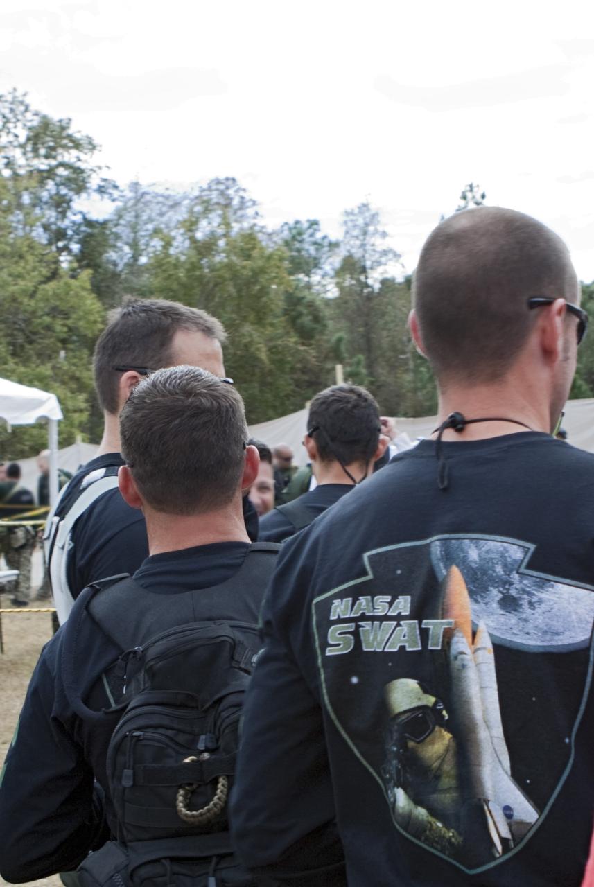 ORLANDO, Fla. – The Emergency Response Team, or ERT, from NASA's Kennedy Space Center competed in the 30th Annual SWAT Round-Up International in Orlando, Florida. The team won the international competition in 2011, besting special operations squads from law enforcement agencies around the world. Photo credit: NASA/Jim Grossmann