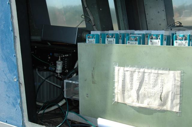 Close up of inside the countdown clock