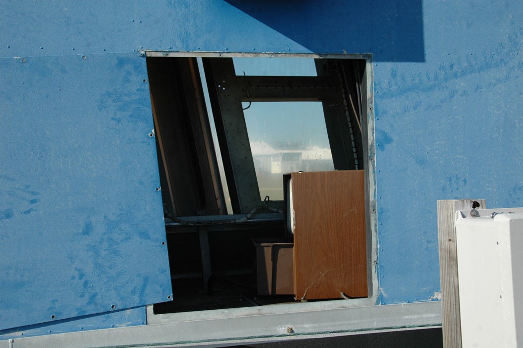 Close up of inside the countdown clock