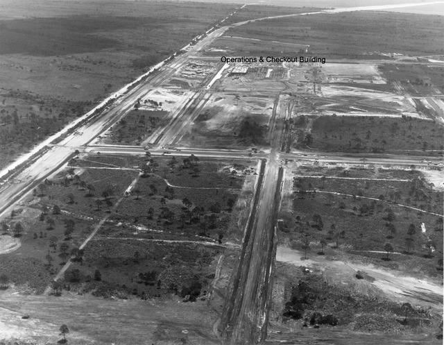 Aerial view of KSC Headquarters Building
