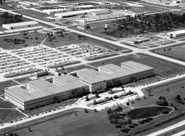 Aerial view of KSC Headquarters Building