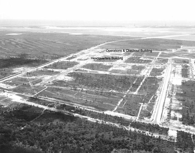Aerial view of KSC Headquarters Building