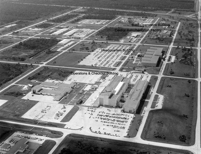 Aerial view of KSC Headquarters Building