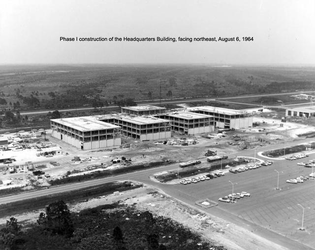 Aerial view of KSC Headquarters Building