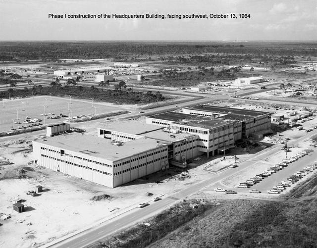 Aerial view of KSC Headquarters Building