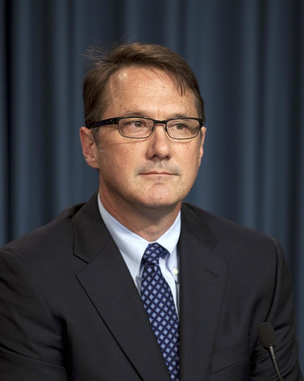 CAPE CANAVERAL, Fla. -- At a news conference NASA officials and industry partners discuss progress of the agency's Commercial Crew Program. Among those participating in the briefing is John Mulholland, The Boeing Company Commercial Programs Space Exploration vice president and program manager.      Through CCP, NASA is facilitating the development of U.S. commercial crew space transportation capabilities to achieve safe, reliable and cost-effective access to and from low-Earth orbit for potential future government and commercial customers. For more information, visit   http://www.nasa.gov/commercialcrew Photo credit: NASA/Kim Shiflett