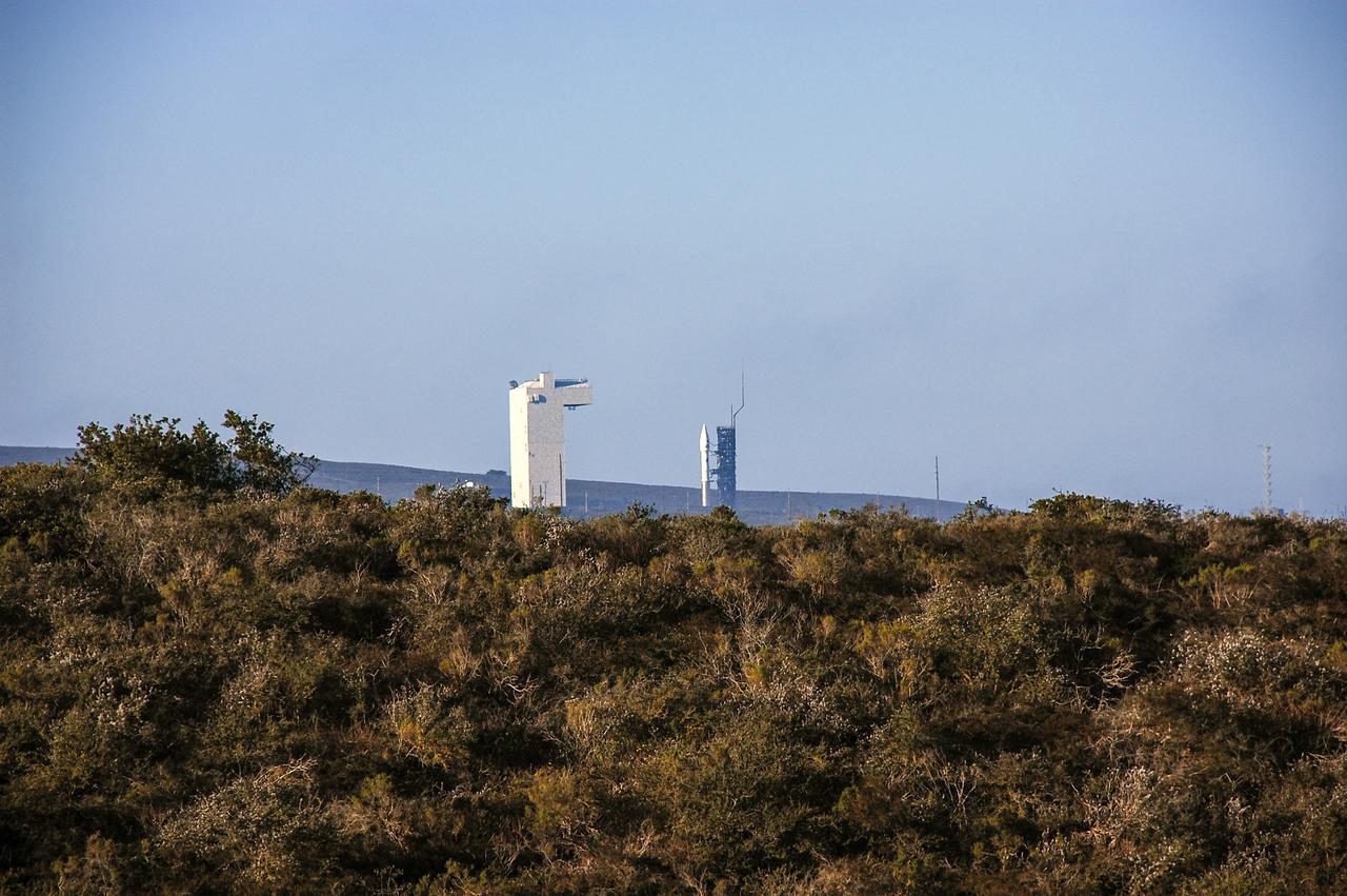 VANDENBERG AFB, Calif. – A United Launch Alliance Atlas V rocket carrying the Landsat Data Continuity Mission spacecraft from Vandenberg Air Force Base in California. Photo credit: NASA/Ben Smegelsky