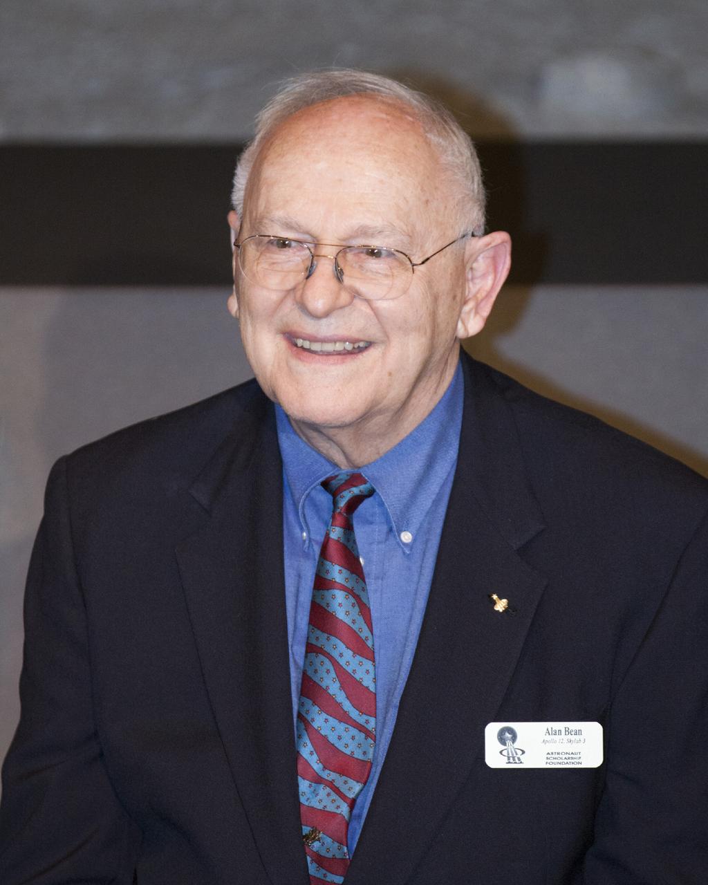 CAPE CANAVERAL, Fla. – At the Kennedy Space Center's Apollo/Saturn V Center, former NASA astronaut Alan Bean speaks to guests at the Astronaut Scholarship Foundation's event celebrating the 40th anniversary of Skylab. Bean served as commander of Skylab 3, the second piloted mission to the space station. In 1969, Bean was lunar module pilot on Apollo 12, the second mission to land on the moon.      The gala commemorating the 40th anniversary of Skylab included six of the nine astronauts who flew missions to America's first space station. The orbiting laboratory was launched unpiloted from Kennedy on May 14, 1973. Between May 25, 1973 and Feb. 8, 1974, crews of three spent 28, 59 and 84 days living and working in low-Earth orbit aboard the station. For more information, visit http://www.nasa.gov/mission_pages/skylab/ Photo credit: NASA/Kim Shiflett