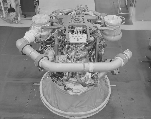 View of Space Shuttle Main Engine