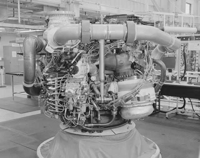 View of Space Shuttle Main Engine