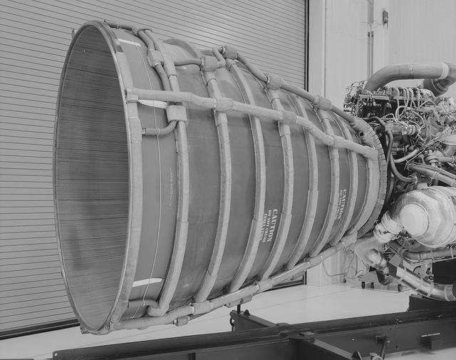 View of Space Shuttle Main Engine