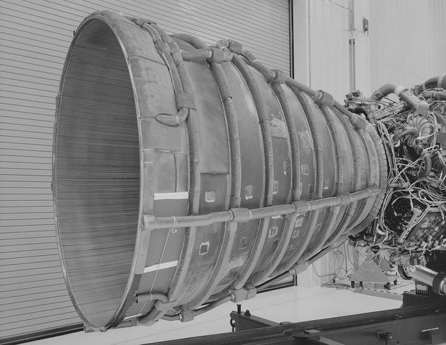 View of Space Shuttle Main Engine