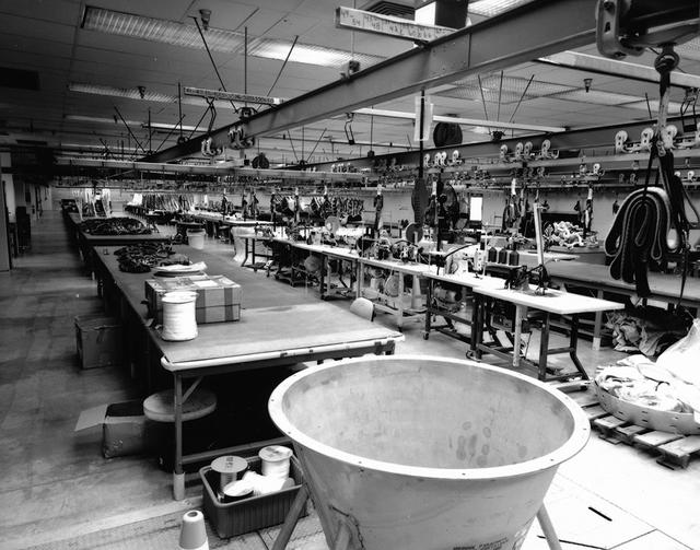 Interior view of the Parachute Refurbishment Facility