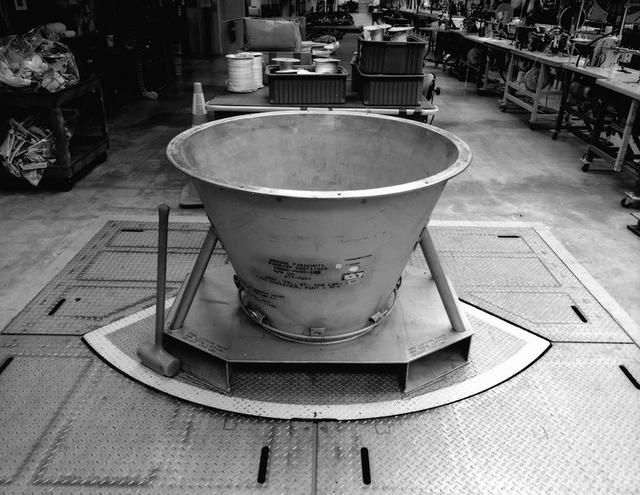 Interior view of the Parachute Refurbishment Facility