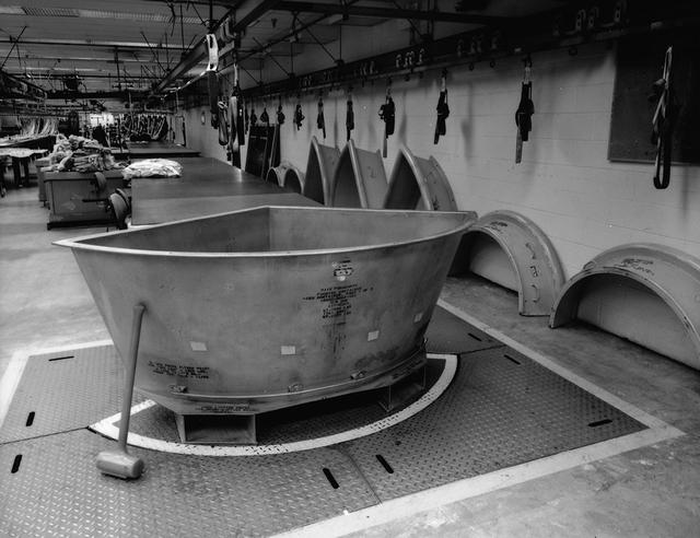 Interior view of the Parachute Refurbishment Facility