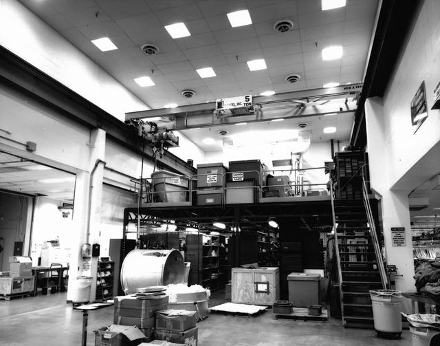 Interior view of the Parachute Refurbishment Facility
