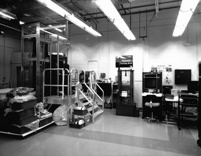 Interior view of the Parachute Refurbishment Facility