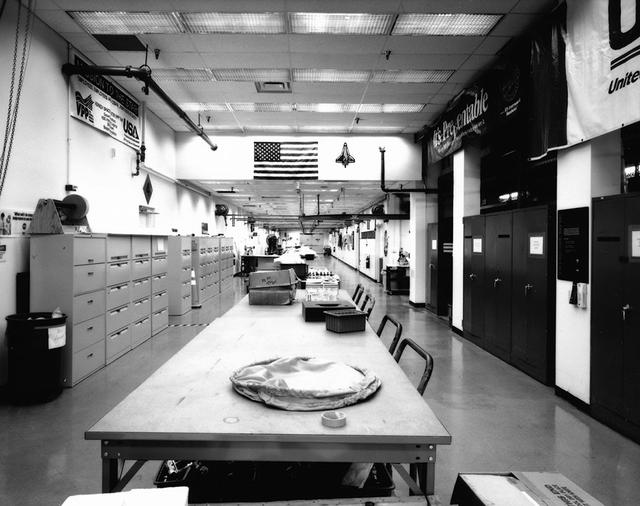 Interior view of the Parachute Refurbishment Facility
