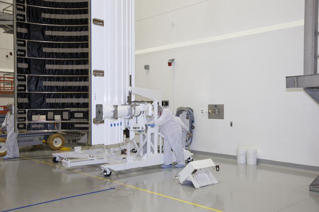 NASA image: TDRS-L Spacecraft Fairing Encapsulation